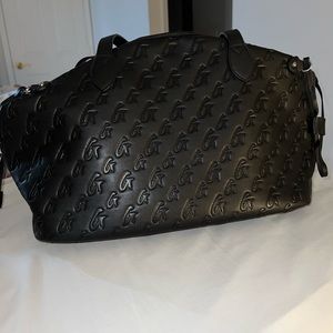 Black Glam-Aholic Monogram Glam Tote